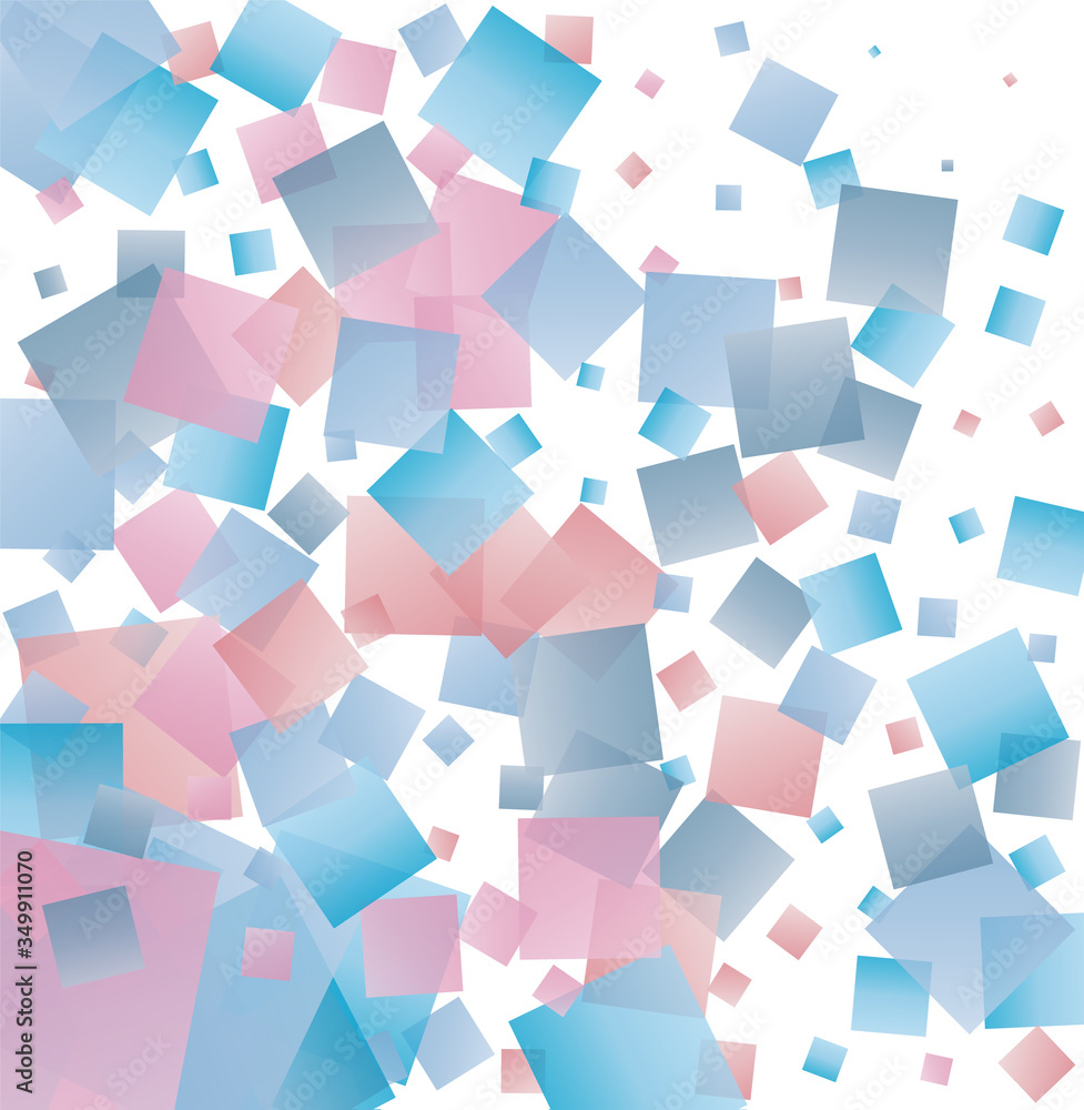 Poster random vector seamless pattern in squares.