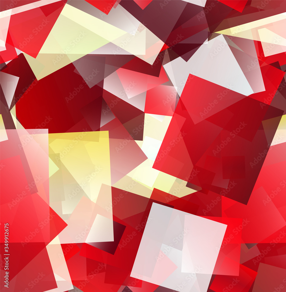 Poster random vector seamless pattern in squares.