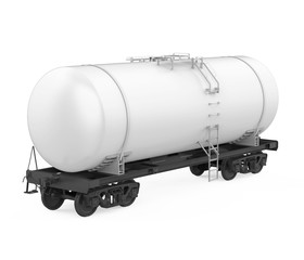 Railroad Tank Car Isolated