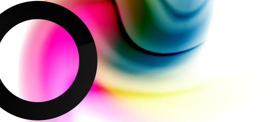 Abstract background, fluid mixing gradient liquid style colors composition. Vector Illustration For Wallpaper, Banner, Background, Card, Book Illustration, landing page