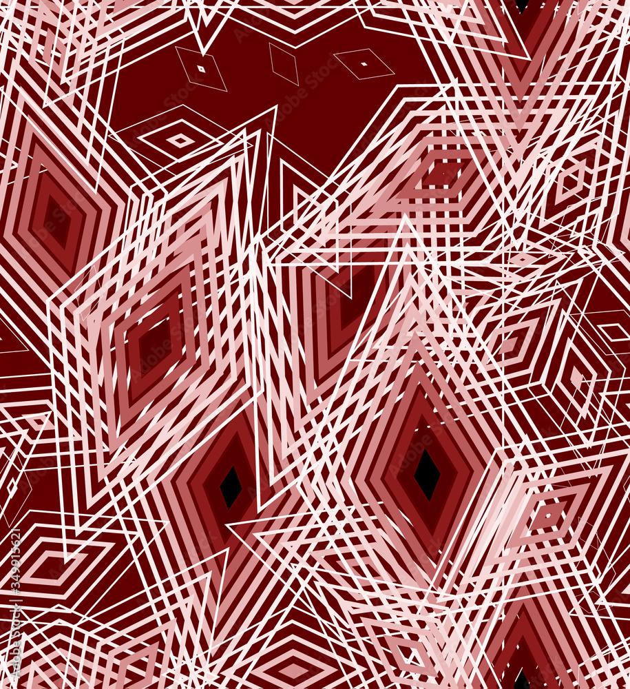 Poster geometry zig zag vector pattern. ethnic seamless ornament. abstract background - colorful lines. vec