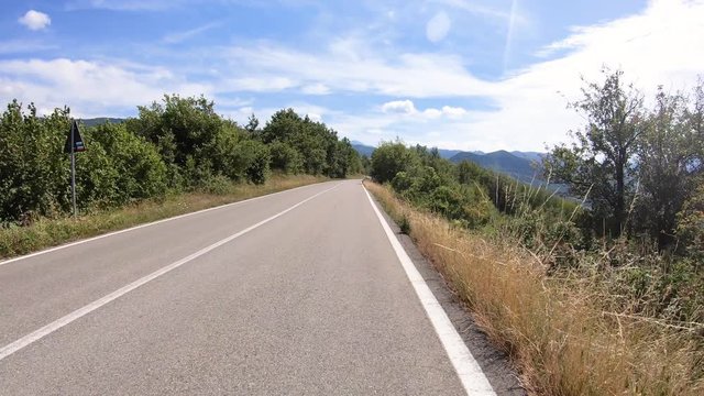 SS62 mountain road next to Berceto, Province of Parma, Emilia-Romagna, Italy