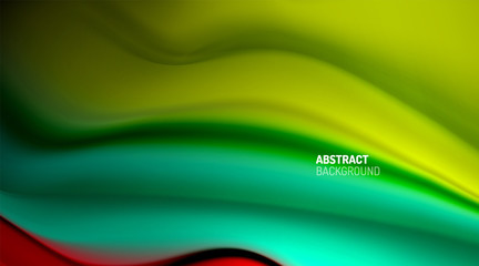 Liquid colors fluid gradients on black background