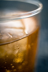 Close up of cold drink in summer