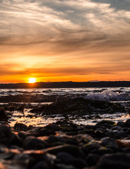 Obraz premium sunset on the beach