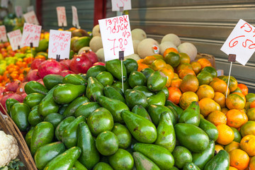 Fresh Organic Farm Tomatoes at the Market