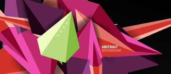 Trendy simple triangle abstract background, dynamic motion concept. Vector Illustration For Wallpaper, Banner, Background, Card, Book Illustration, landing page