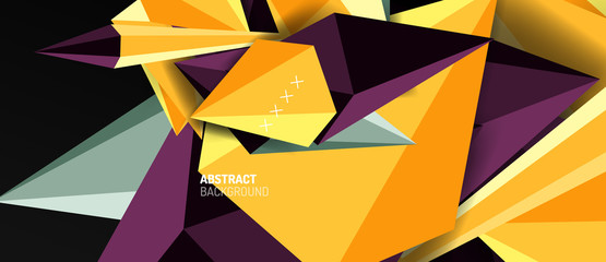 Trendy simple triangle abstract background, dynamic motion concept. Vector Illustration For Wallpaper, Banner, Background, Card, Book Illustration, landing page