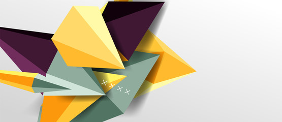 Trendy simple triangle abstract background, dynamic motion concept. Vector Illustration For Wallpaper, Banner, Background, Card, Book Illustration, landing page