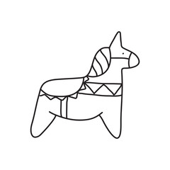 Vector stock illustration with single object, hand drawn, doodle style.