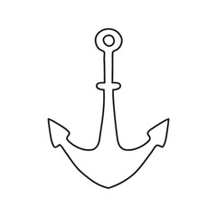 Vector stock illustration with single object, hand drawn, doodle style.