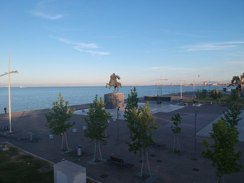 Photo of the statue of Alexander the Great, in Thessaloniki in Greece