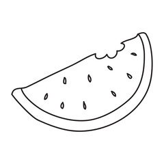 Vector stock illustration with single object: food, hand drawn, doodle style.