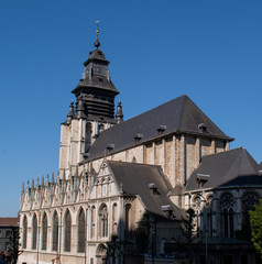 Chapel church in the historic centre of Brussels, Belgium