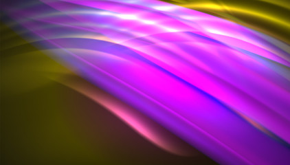 Fluid wave lines background. Trendy abstract layout template for business or technology presentation, internet poster or web brochure cover, wallpaper