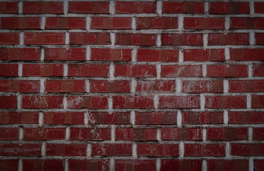 a grunge red brick background in a rectangular shape