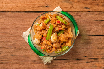 Special dishes from Indonesia during Eid called sambal goreng kentang