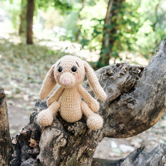 knitted wooden toys for handmade children