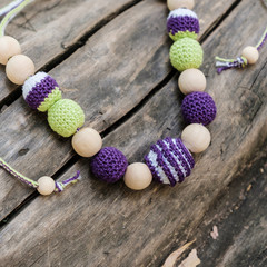 knitted wooden toys for handmade children