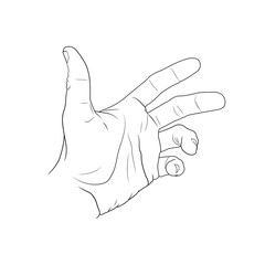 Male Hand Reaching Out
