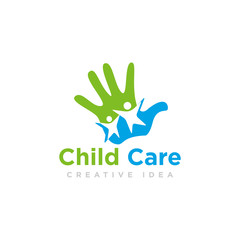 People Care Logo Design Vector