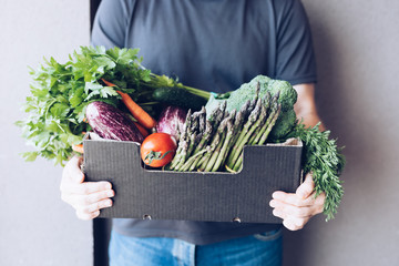 Fresh organic greens and vegetables delivery