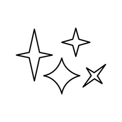 Sparkle Icon Design Vector Template