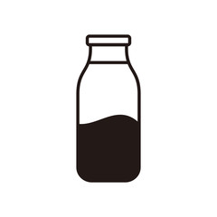 Milk Bottle icon vector illustration 