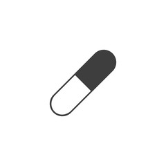 Pills icon in trendy flat style isolated on white background. Pills icon vector illustration, EPS 10.