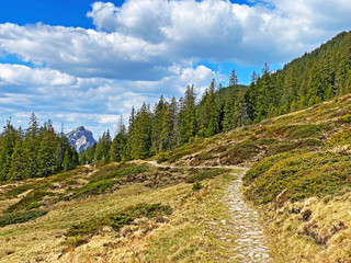 Trails for walking, hiking, sports and recreation on the slopes of the Pilatus massif and in the...