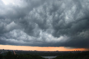 Beautiful storm clouds. Rain clouds	