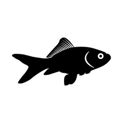 Fish, vector design isolated on white background. Aquarium fish icon.