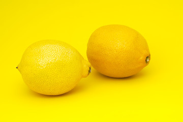 lemon yellow background sour fruit juicy vitamin