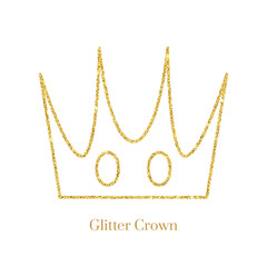 Glitter Crown  Vector