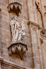 Fototapeta premium Detalles de entrada a la catedral de Mallorca