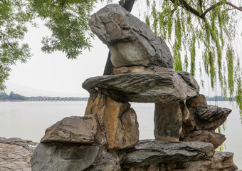 Amazing Rock Formation in Chinese Garden