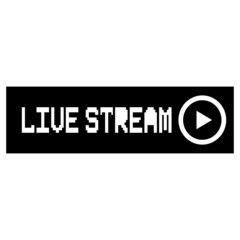 Live streaming icons. Button of live streaming, broadcasting, online stream. Lower third template for tv, shows, movies and live performances. Vector