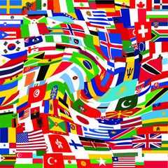 Fondo Bandiere Spirale