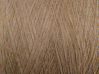 Linen yarn rope and thread texture background