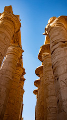 Karnak Temple in Luxor, Egypt. The Karnak Temple Complex, commonly known as Karnak, comprises a...