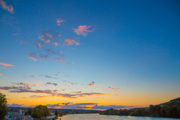 Sunset on the bridge