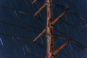 Electric star trails