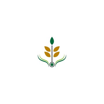 Rice logo icon concept
