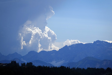 Wolkenhimmel bei Deutschnofen