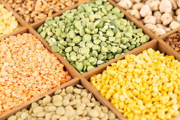 Collection of cereals and beans