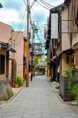 Obraz premium 京都祇園 松竹小路