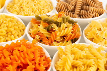 Various kind of pasta