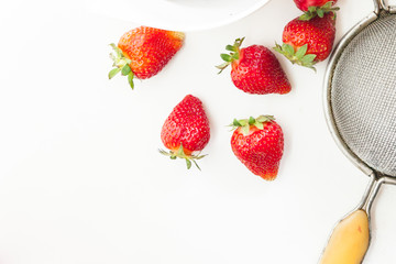 Fresh Organic Farm Delicious Strawberries