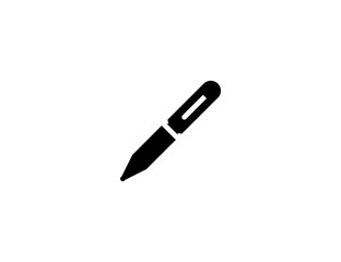 Pen vector flat icon. Isolated ink pen, school, office equipment emoji illustration