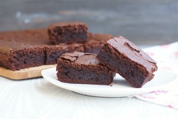 slice of chocolate cake